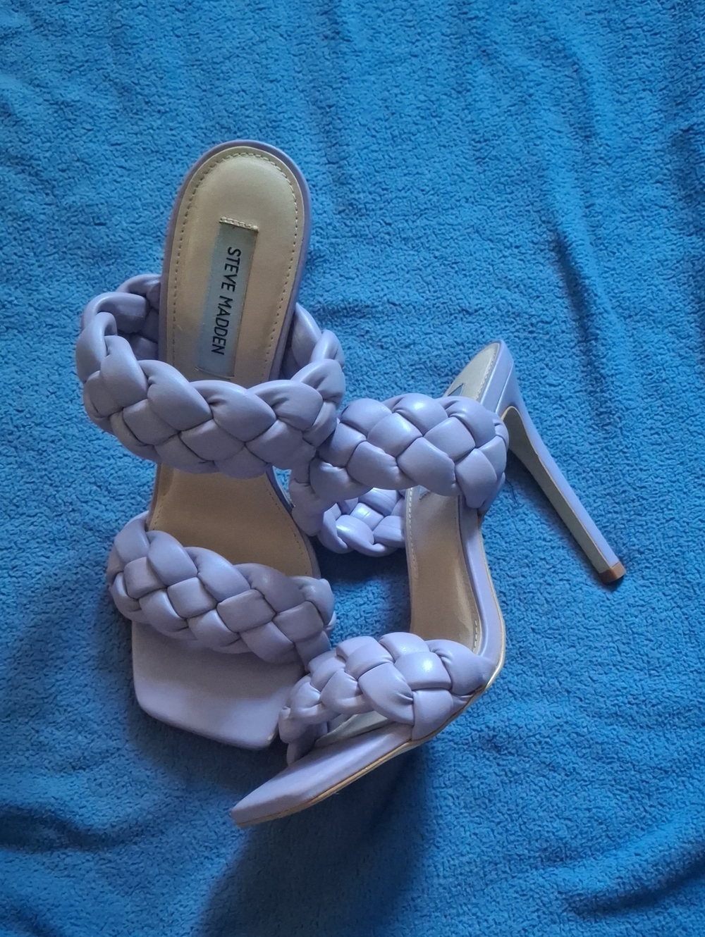 Steve Madden Lavender Braided Stiletto Heels